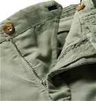 Incotex - Slim-Fit Garment-Dyed Linen and Cotton-Blend Chinos - Men - Sage green