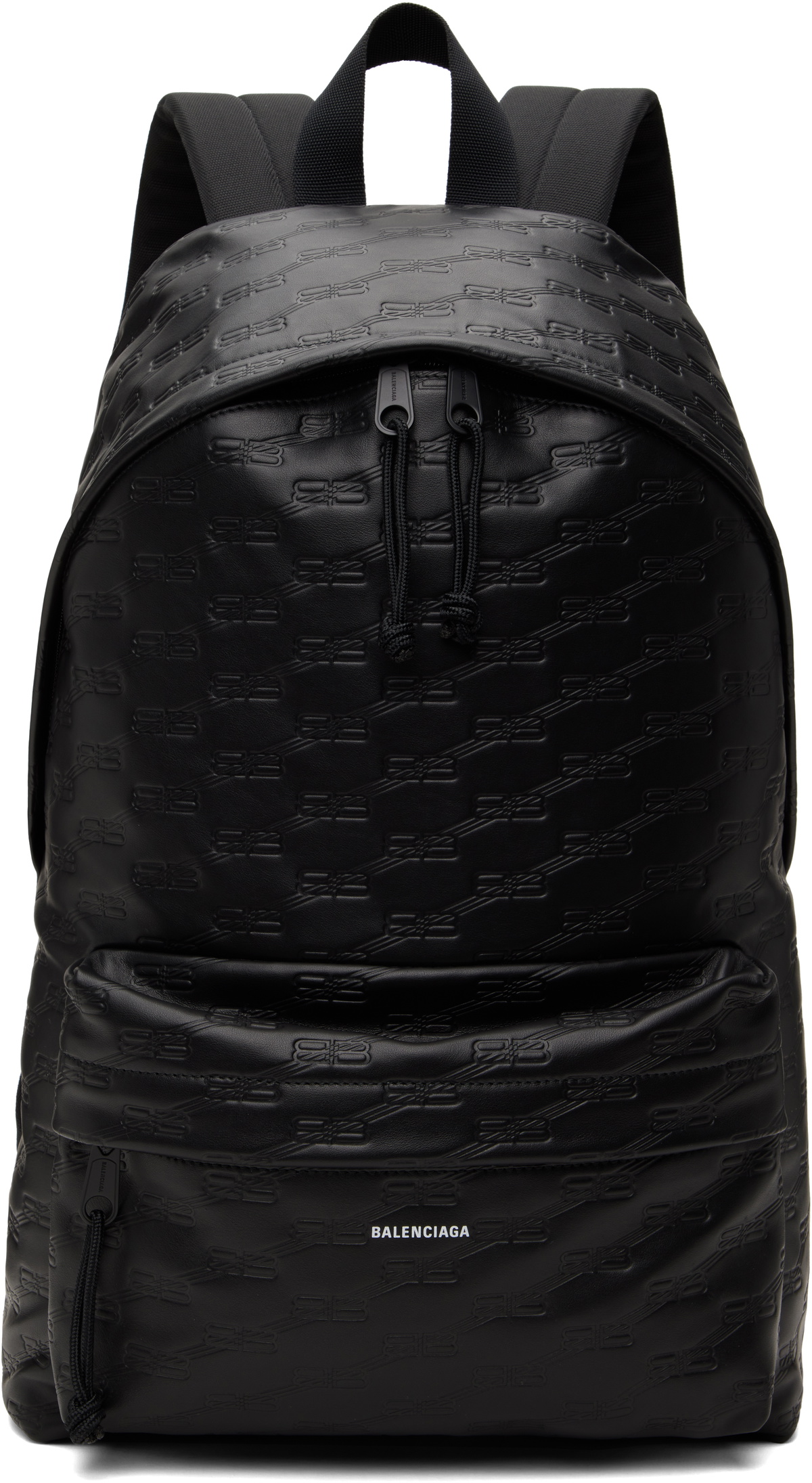 Balenciaga ブラック BB モノグラム バックパック Balenciaga Black BB Monogram Backpack Balenciaga