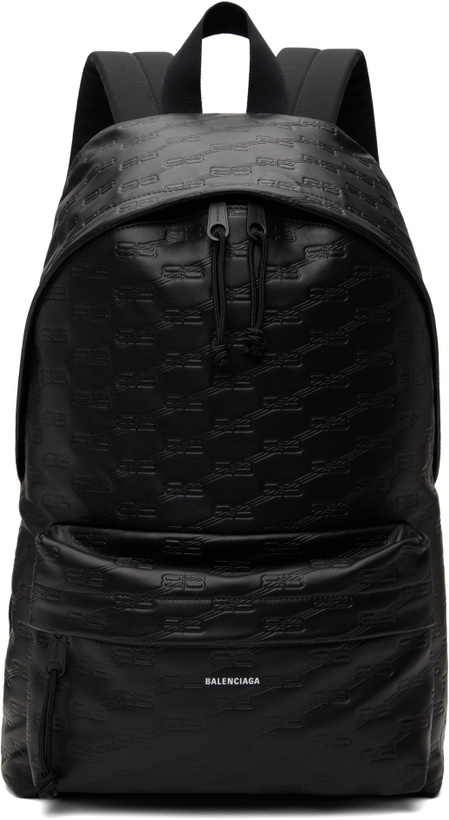 Photo: Balenciaga Black BB Monogram Backpack