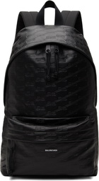 Balenciaga Black BB Monogram Backpack