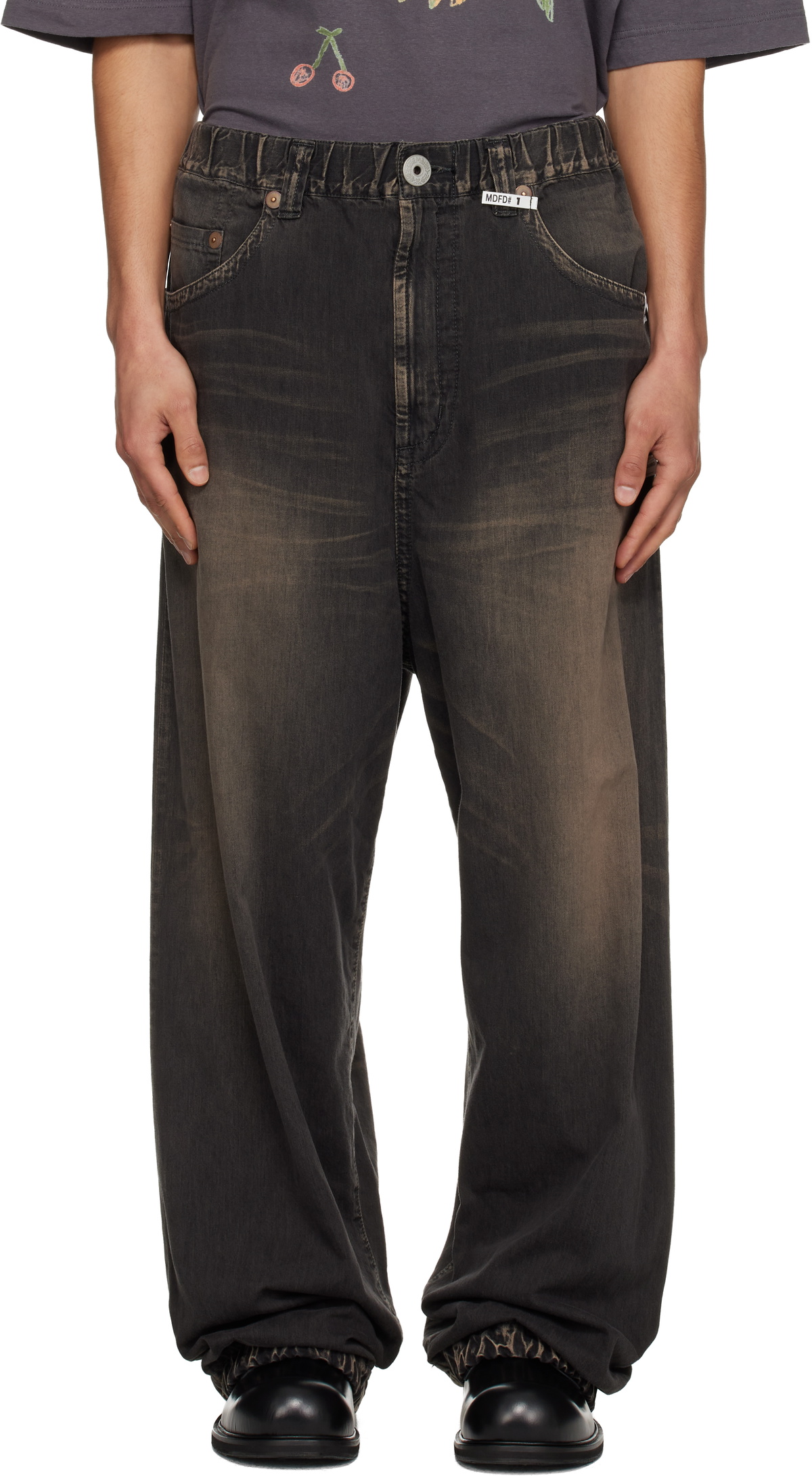 Maison MIHARA YASUHIRO Black Light Wide Jeans Maison MIHARA YASUHIRO