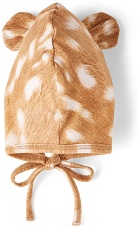Molo Baby Brown Fawn Nilo Hat & Bib Set