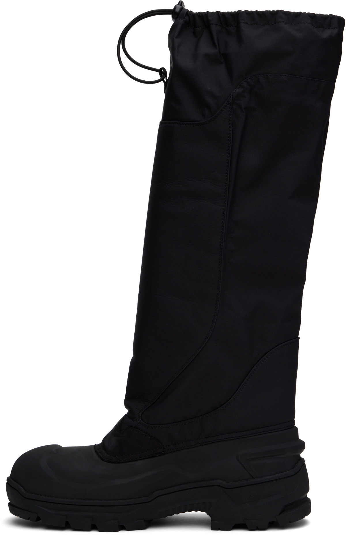 ROA Black Rubber Tall Boots