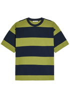 Ymc Triple Stripe Cotton T-shirt Green