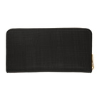 Loewe Black Linen Zip Around Wallet