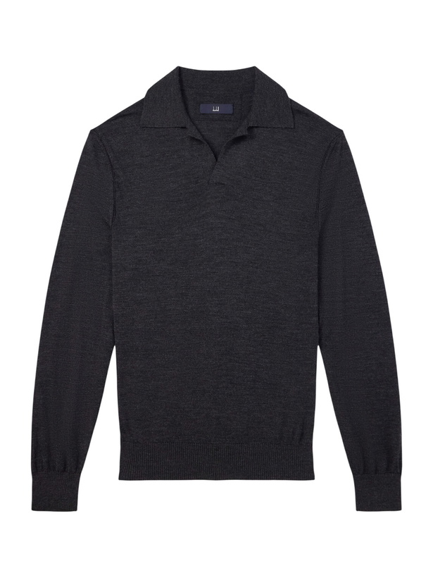 Photo: Dunhill - Merino Wool Polo Shirt - Gray