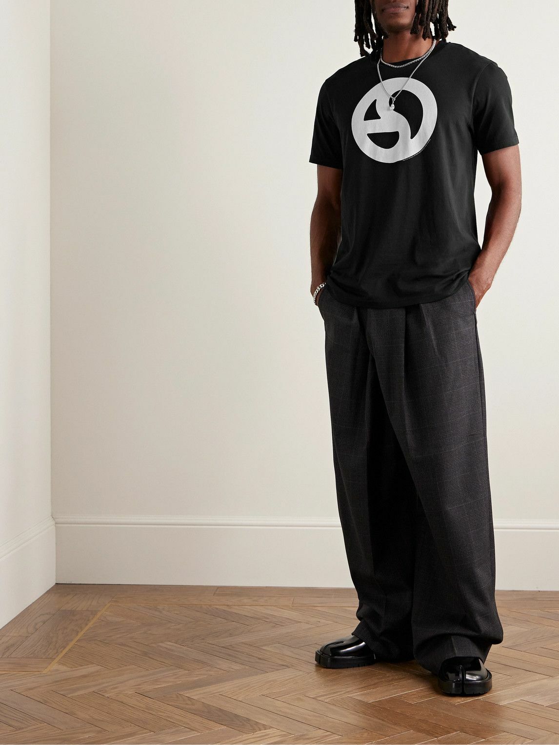 Acne Studios - Everest Logo-Print Cotton and Lyocell-Blend Jersey T-Shirt - Black