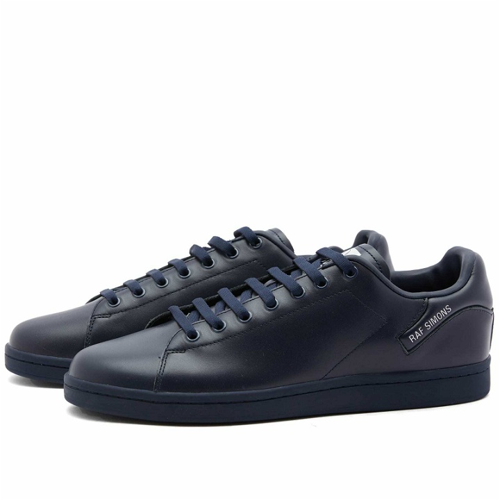 Photo: Raf Simons Men's Orion Cupsole Leather Cupsole Sneakers in Navy