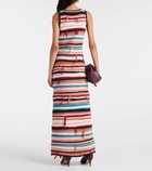 Dorothee Schumacher Moment of Joy striped cashmere-blend maxi dress