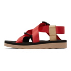 Suicoke Red Chin2-CAB Sandals