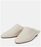 Khaite Otto leather slippers