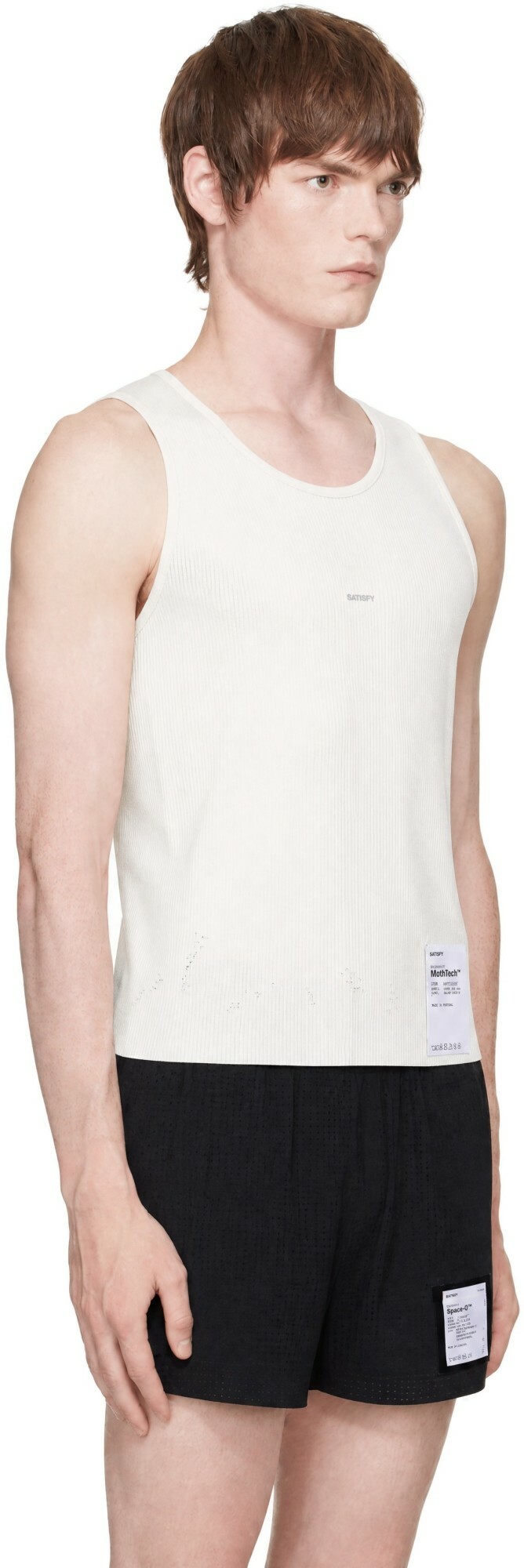 Satisfy Off-White MothTech Waffle Singlet Tank Top