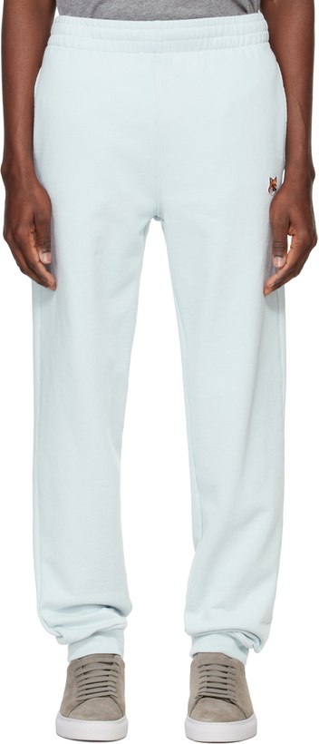 Photo: Maison Kitsuné Blue Fox Head Patch Regular Sweatpants