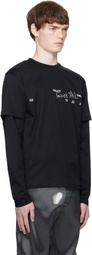 HELIOT EMIL Black Fulgens Longsleeve T-shirt