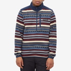 Columbia Men's Sweater Weather II Printed Half Zip in Dark Mountain Apres Stripe