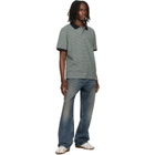 Carhartt Work In Progress Navy & Green Dion Polo