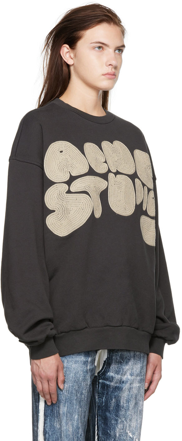 Acne Studios Gray Bubble Sweatshirt Acne Studios