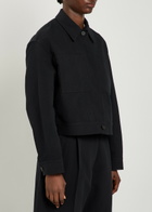 Studio Nicholson Casual Cotton and Linen-blend Jacket Black