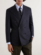 J. Mueser - Waverly Double-Breasted Virgin Wool Suit Jacket - Gray