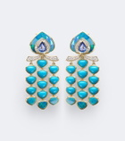 Marina B Fabiola 18kt gold drop earrings with gemstones