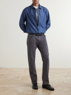 Canali - Straight-Leg Garment-Dyed Jeans - Gray