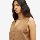 Max Mara Women's Tailored Waistcoat in Camel