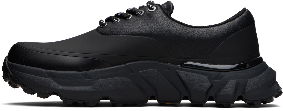 Comme des Garçons Homme Black Synthetic Leather Low Top Sneakers