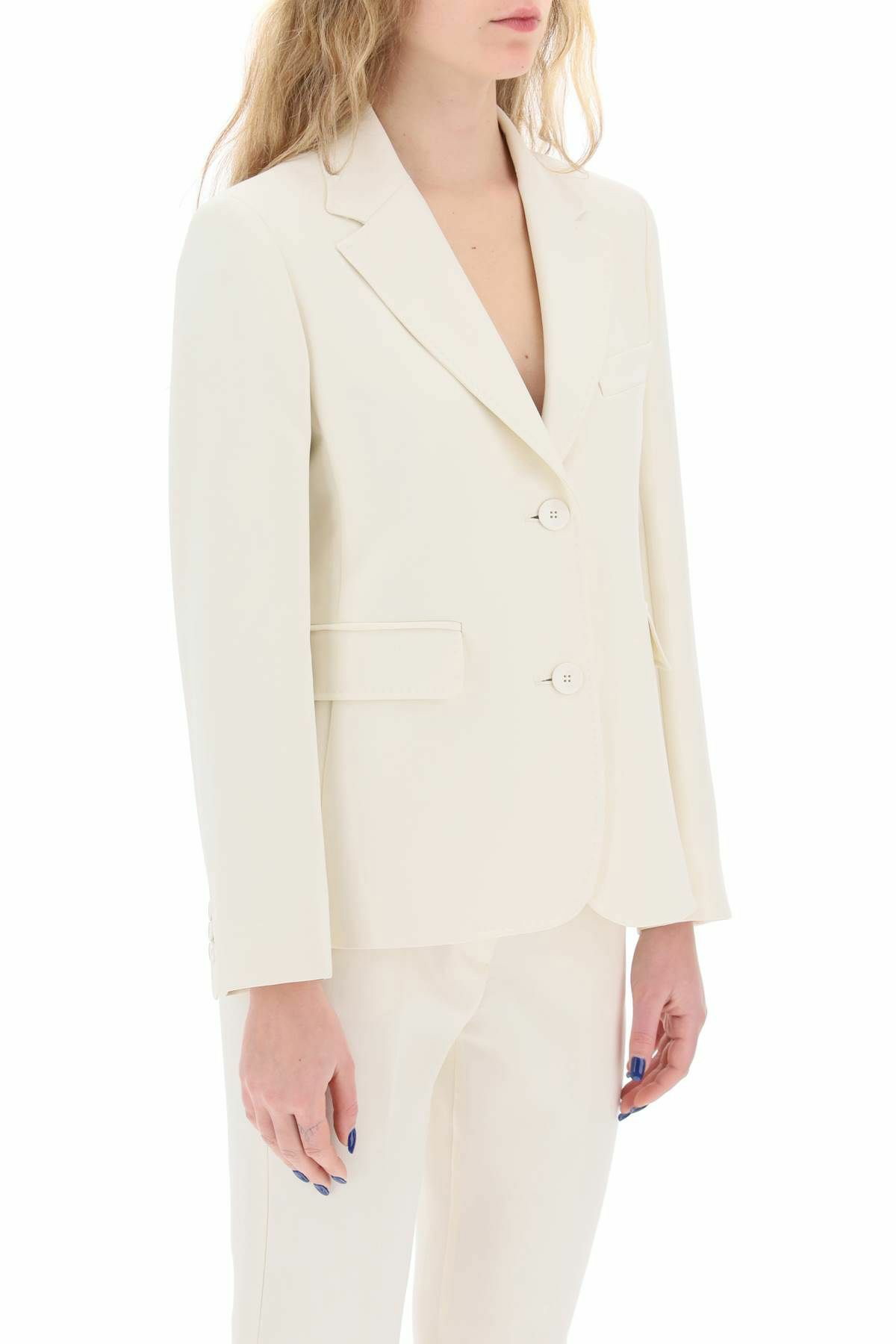 【送料&関税込】Max Mara V-neck Single-breasted Jacket Blazer jacket triacetate | Max Mara
