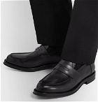 Berluti - Leather Penny Loafers - Black