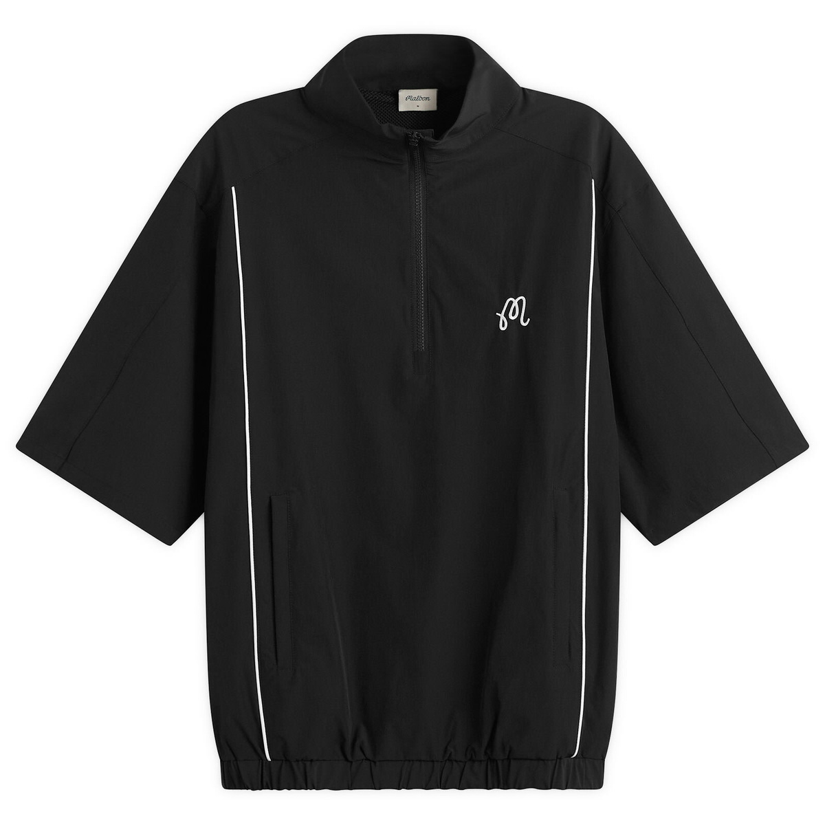 Malbon Men's Links Wind Shirt in Black