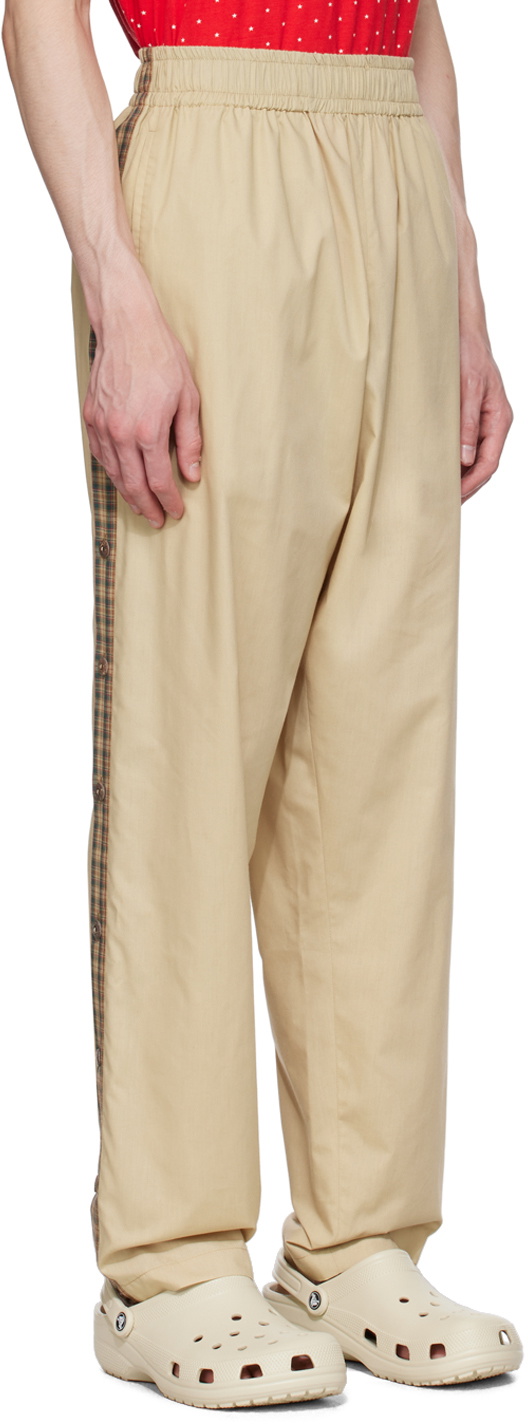 CHLOé NARDIN Beige Buttoned Track Pants