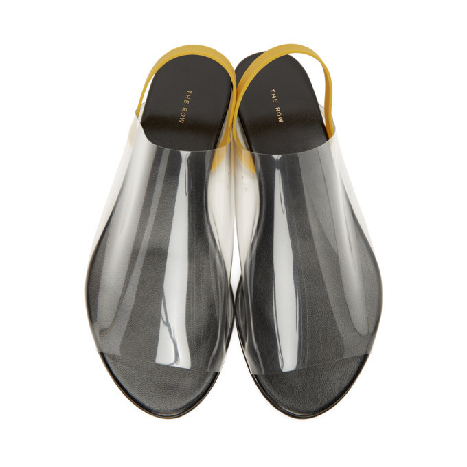 The Row Transparent Flat Sandals The Row