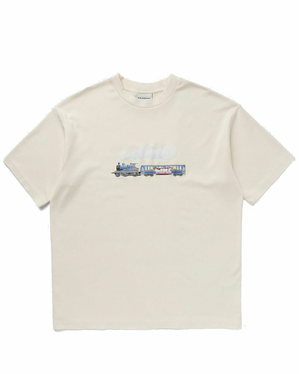 Photo: Drôle De Monsieur Le Tee Locomotive Beige - Mens - Shortsleeves