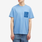 Loewe Men's Anagram Fake Pocket T-Shirt in Riviera Blue