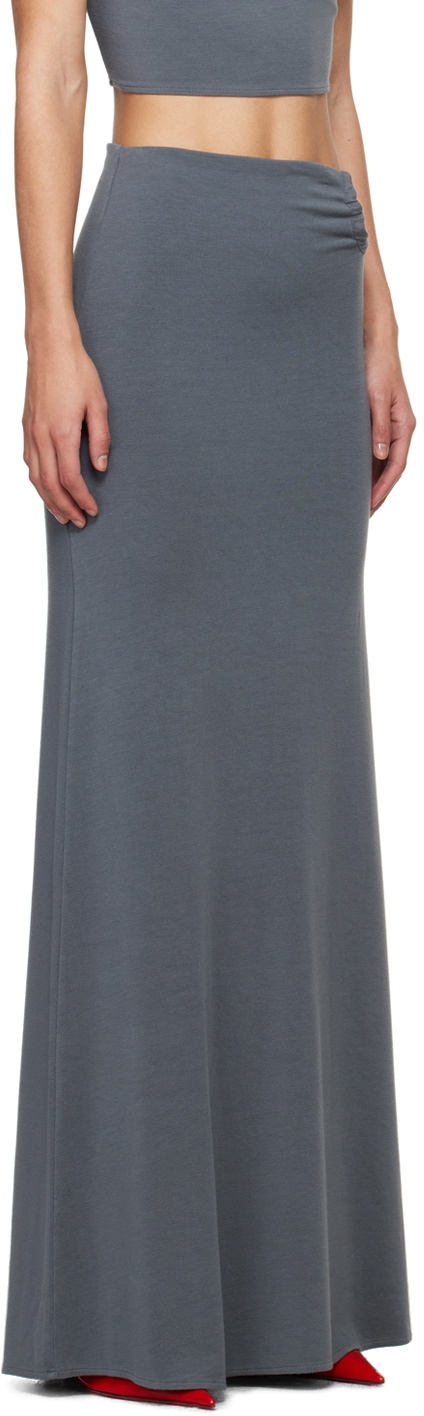 Jade Cropper Gray O-ring Maxi Skirt