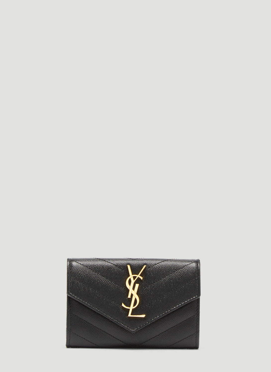 Saint Laurent Logo Plaque Envelope Wallet