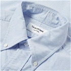 Thom Browne Men's Short Sleeve Classic Grosgrain Arm Band Oxford Shirt in Light Blue