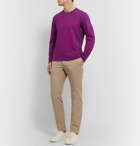 Massimo Alba - Cotton and Cashmere-Blend Sweater - Purple
