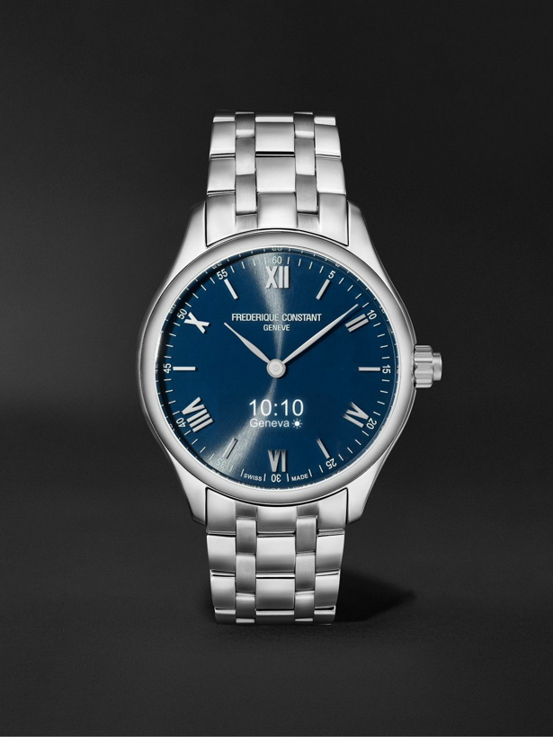 Photo: Frederique Constant - Gents Vitality 42mm Stainless Steel Smart Watch, Ref. No. FC-287N5B6B - Blue