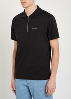 Belstaff Alloy Logo Stretch-cotton Polo Shirt Black