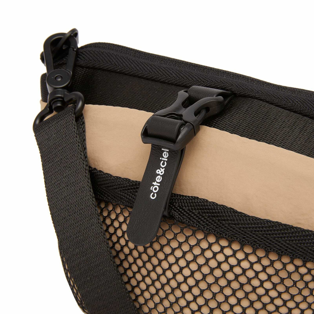 Cote&Ciel Orba Smooth Cross Body Bag in Sand 
