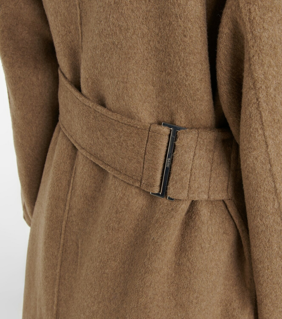 Ganni Wool-blend wrap coat