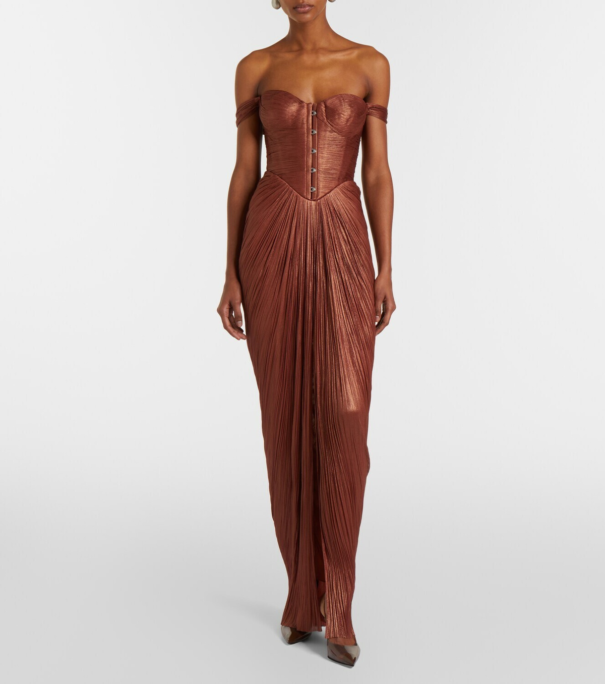 Maria Lucia Hohan Susie silk bustier gown