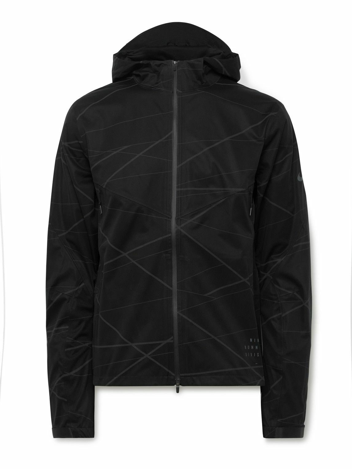 Photo: Nike Running - Run Division Printed Storm-FIT Hooded Jacket - Black