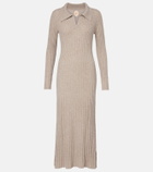Jardin des Orangers Knitted cashmere polo dress
