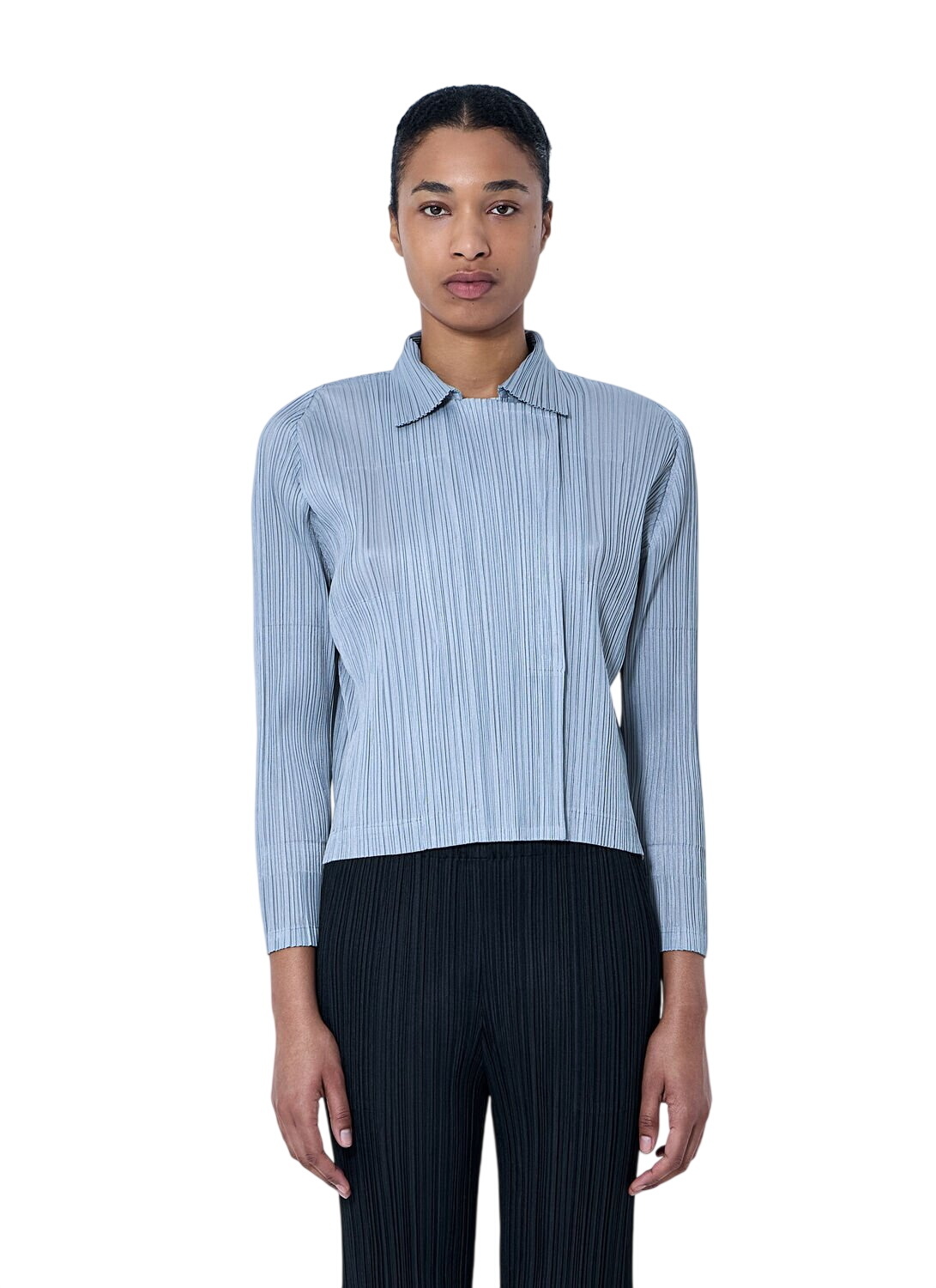 Pleats Please Issey Miyake Grey Basics Shirt Pleats Please Issey