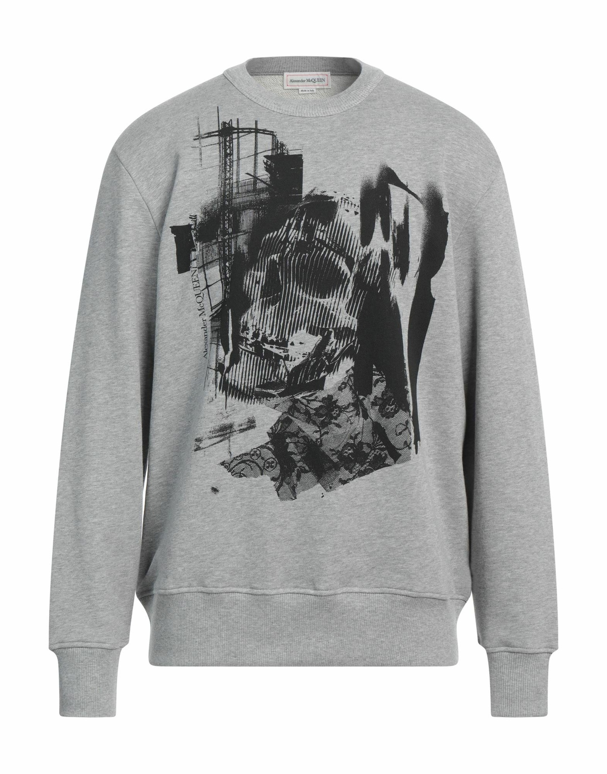 Mcqueen Mens Sweatshirt in Grey