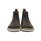 H by Hudson Grey Suede Gallant Chelsea Boots