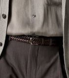 Giorgio Armani Braided leather belt