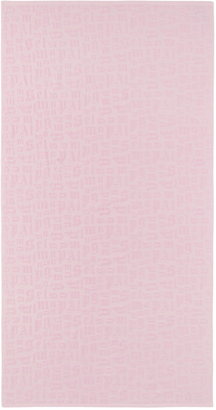 Palm Angels Pink Cotton Towel